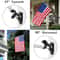 Heavy Duty Black Flag Pole Holder With Two Position Mounting Bracket Hardware 8