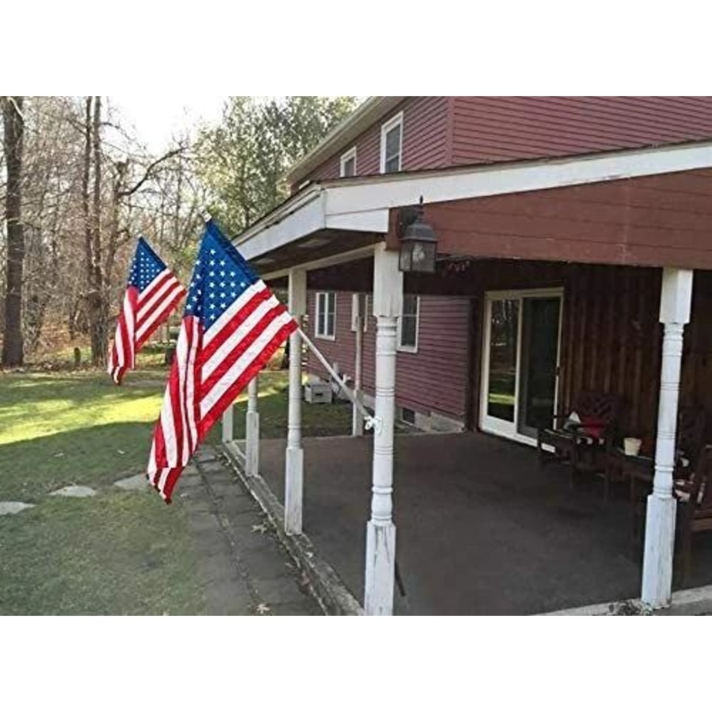 Heavy Duty Flag Pole Holder Two Position Aluminum Mounting Bracket For Home Use 2