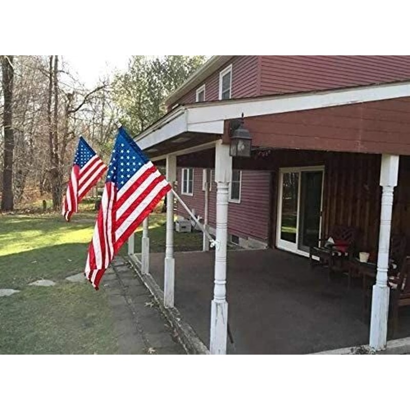 Heavy Duty Flag Pole Holder Two Position Aluminum Mounting Bracket For Home Use 2