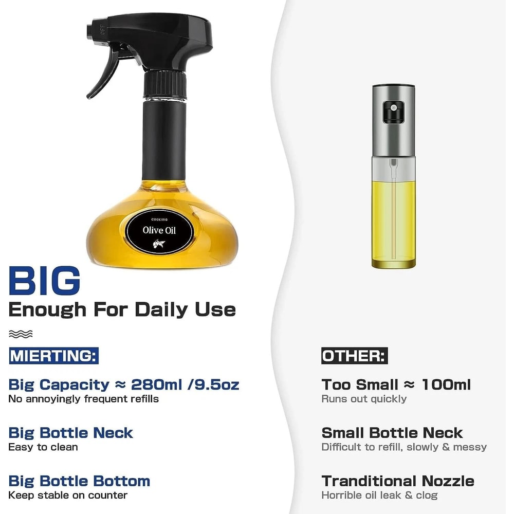 Oil Sprayer For Cooking Air Fryer Mister Spritzer For BBQ Salad Frying Baking 1
