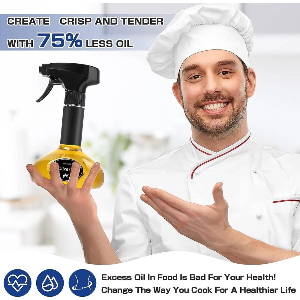 Oil Sprayer For Cooking Air Fryer Mister Spritzer For BBQ Salad Frying Baking 3