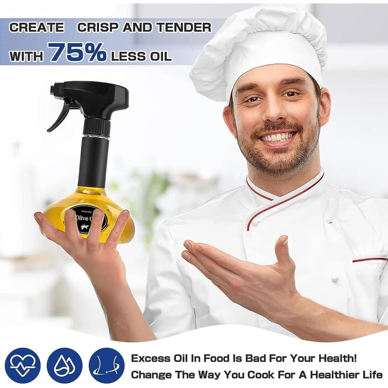 Oil Sprayer For Cooking Air Fryer Mister Spritzer For BBQ Salad Frying Baking 3