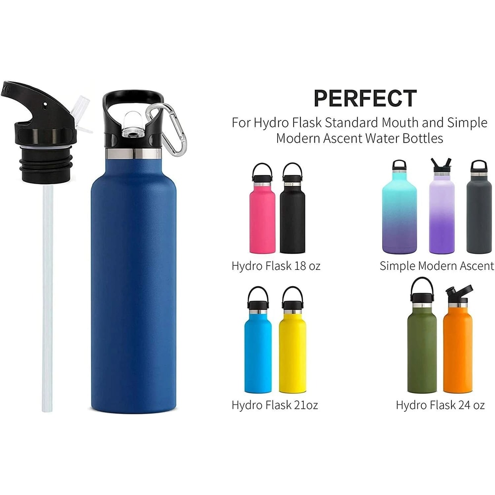 Straw Lid For HydroFlask Standard Mouth Water Bottle Leak Proof And Durable 11