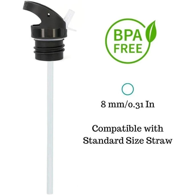 Straw Lid For HydroFlask Standard Mouth Water Bottle Leak Proof And Durable 2