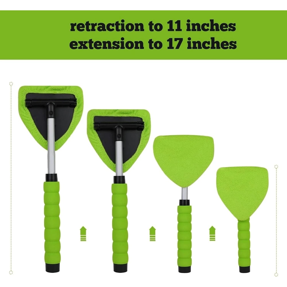 Multifunctional Windshield Cleaner Kit With 4 Reusable Extendable Handles Car Care Essential 6