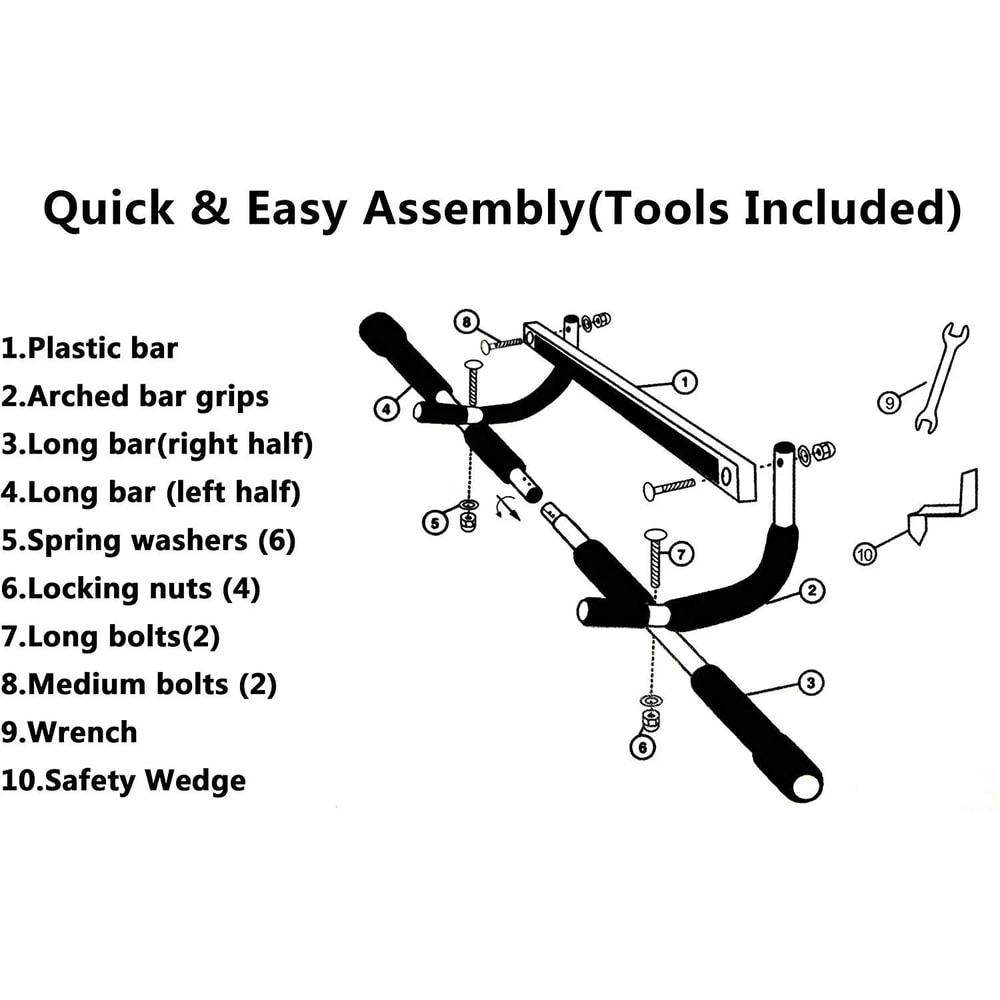 Multi Function Doorway Chin Up And Pull Up Bar For Home Gym 2
