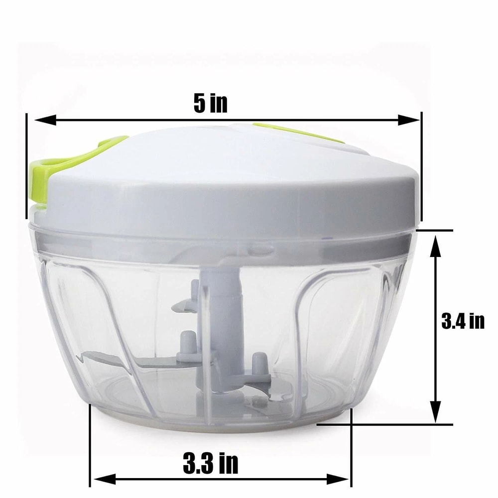 Compact Multi Functional Food Chopper For Vegetables Fruits Onions Manual Dicer With Container 6