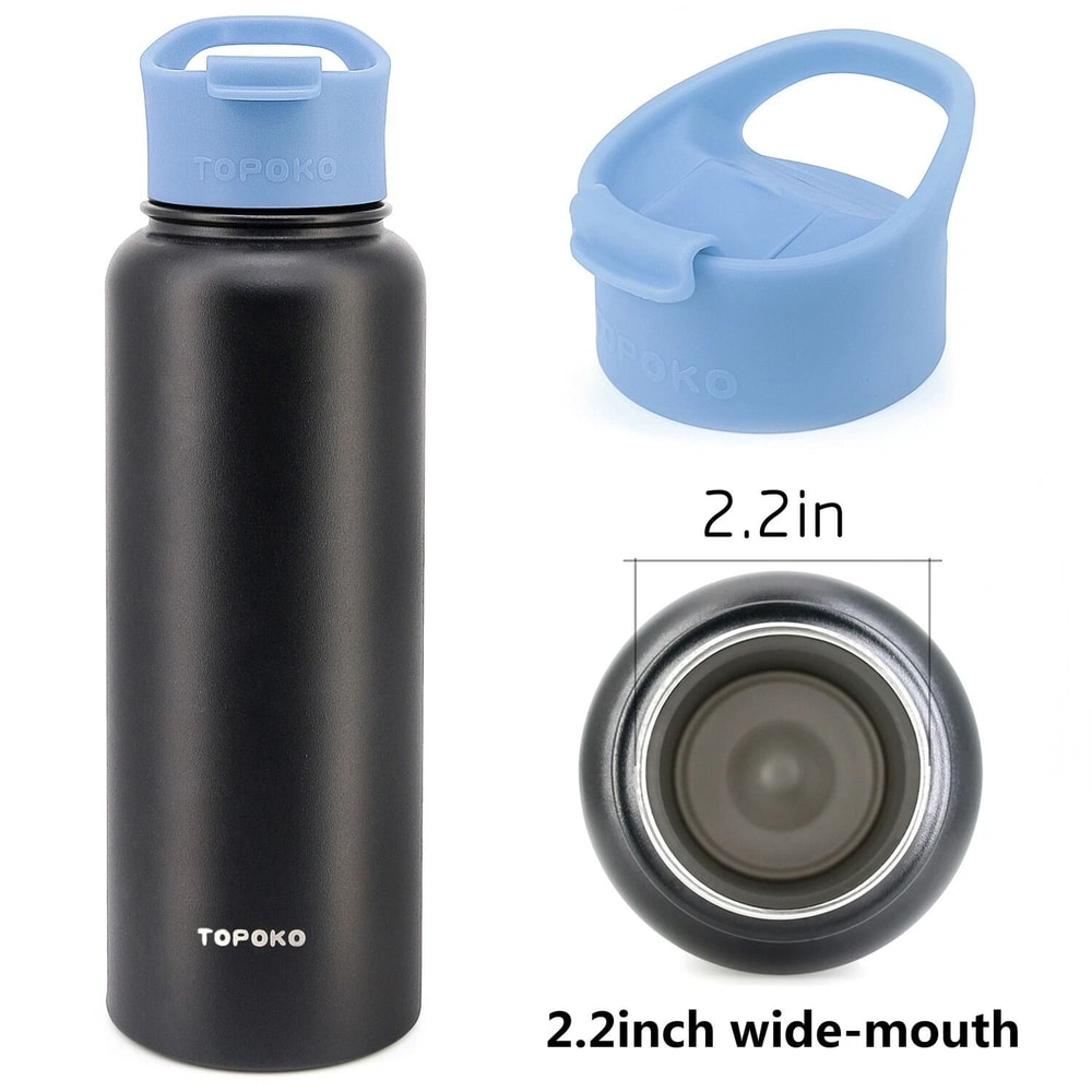 Replacement Flip Lid For Hydro Flask Wide Mouth Water Bottle Blue Coffee Lid Accessory 2