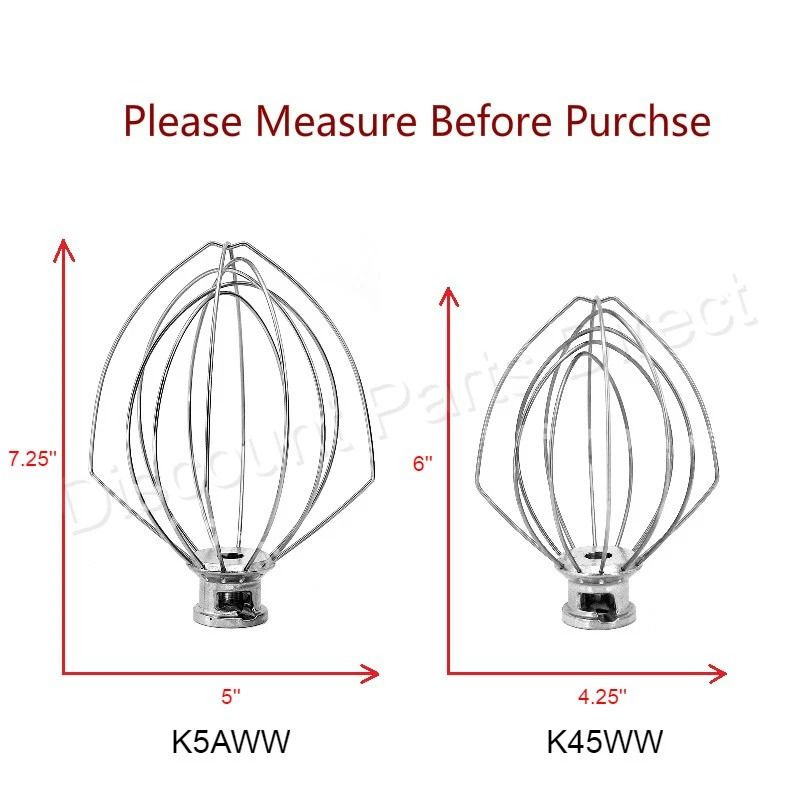 Stainless Steel Wire Whip For KitchenAid Stand Mixer Perfect Replacement For Whipping Beating And M 5