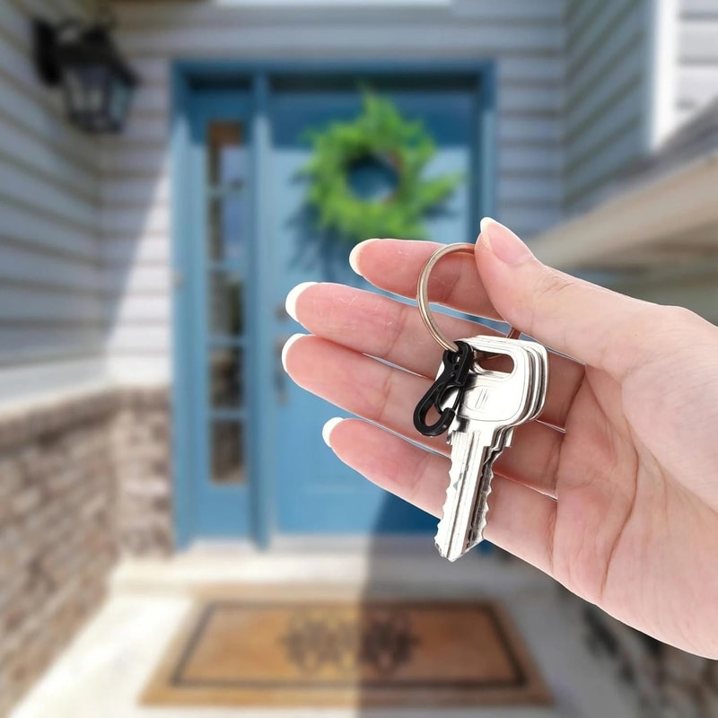 Mini Heavy Duty Aluminum Carabiner Snap Hook Clips For Outdoor Camping Keychains 1