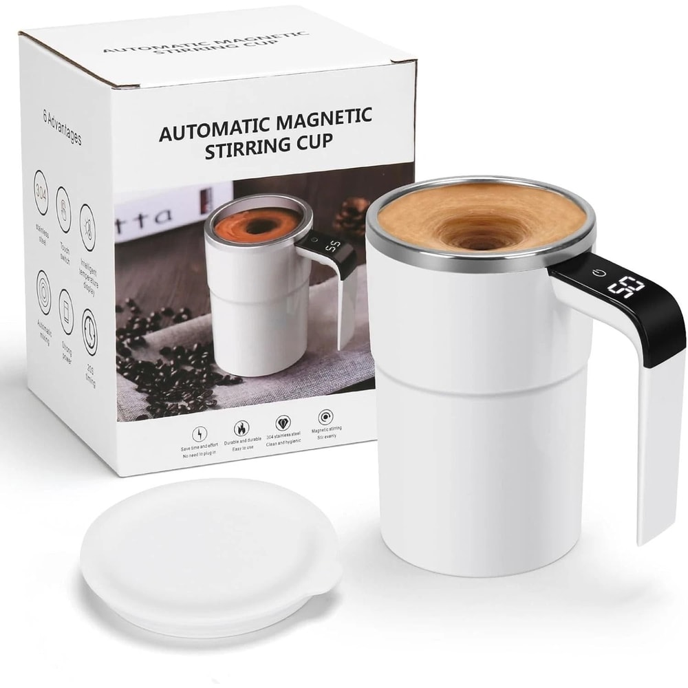 Electric Self Stirring Mug Magnetic Automatic Mixing Coffee Tea More 14