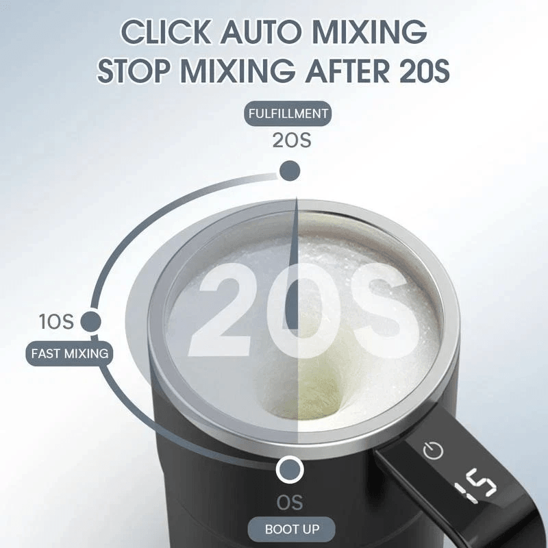 Electric Self Stirring Mug Magnetic Automatic Mixing Coffee Tea More 2