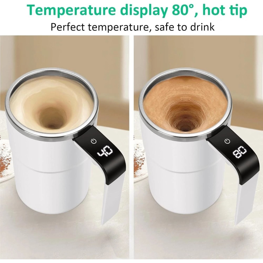 Electric Self Stirring Mug Magnetic Automatic Mixing Coffee Tea More 7
