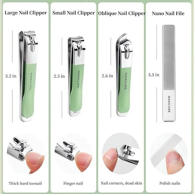 Manicure Pedicure Set With Nail Clippers Cuticle Grooming Kit Complete Ear Pick Grooming Tools Ca 4