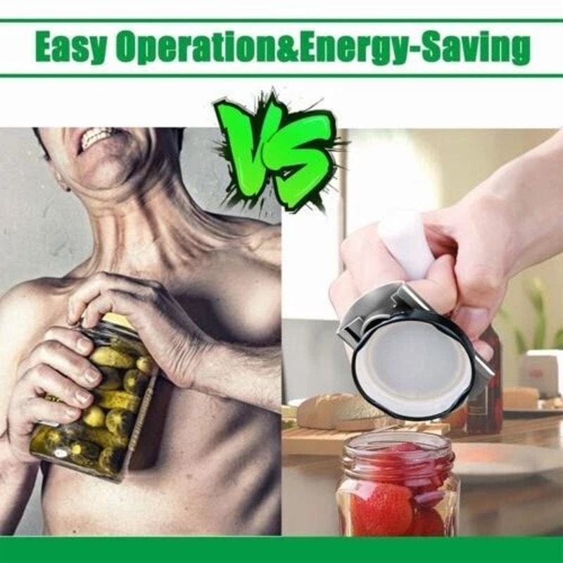 Adjustable Jar Lid Opener Stainless Steel Twist Off Grip Tool 7