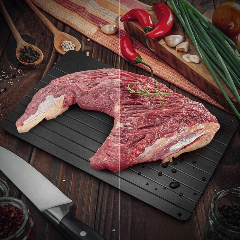 Fast Defrosting Tray For Quick Thawing Of Frozen Meat Food Safe Efficient And BPA Free 0