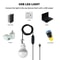 USB Rechargeable Outdoor LED Light With Adjustable Brightness WarmWhite 7