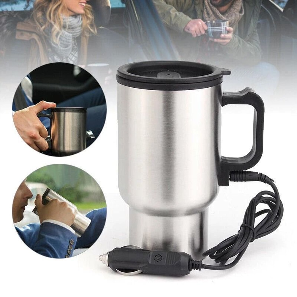 Portable Car Electric Kettle Travel Hot Water Beverage Heater 0