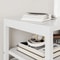 Nightstand Side Table With 3 Fabric Drawers Stylish Storage Solution For Bedroom Living Room White 11