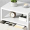 Nightstand Side Table With 3 Fabric Drawers Stylish Storage Solution For Bedroom Living Room White 9