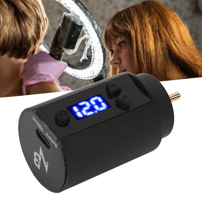 Wireless Tattoo Power Supply Battery With RCA Interface For Tattoo Pen Machines 6