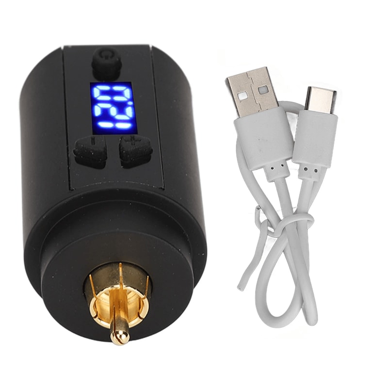 Wireless Tattoo Power Supply Battery With RCA Interface For Tattoo Pen Machines 8