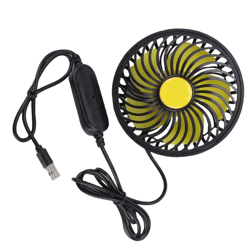 Car Cooling Fan 360 Rotating Air Circulation Fan For Vehicle Seats 1