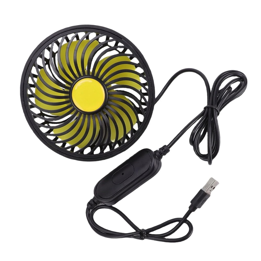 Car Cooling Fan 360 Rotating Air Circulation Fan For Vehicle Seats 11