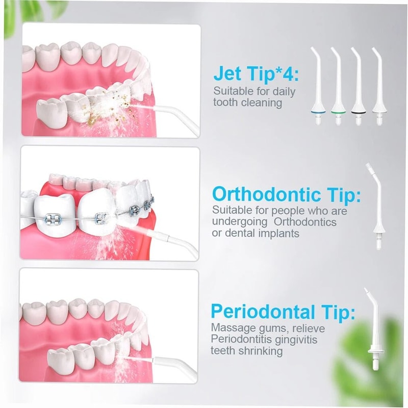 Portable Cordless Water Dental Flosser Rechargeable Oral Irrigator 2