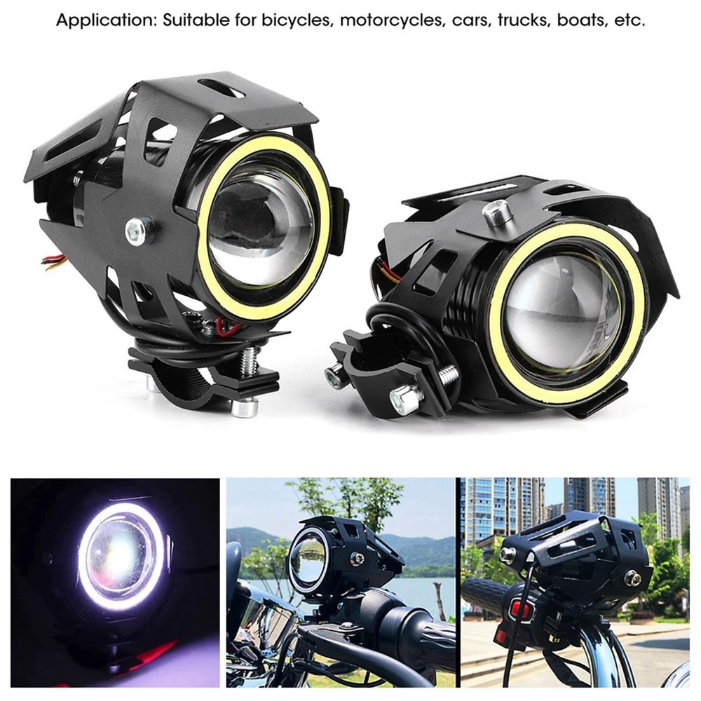 LED Motorcycle Spotligh Waterproof Headlamps 1