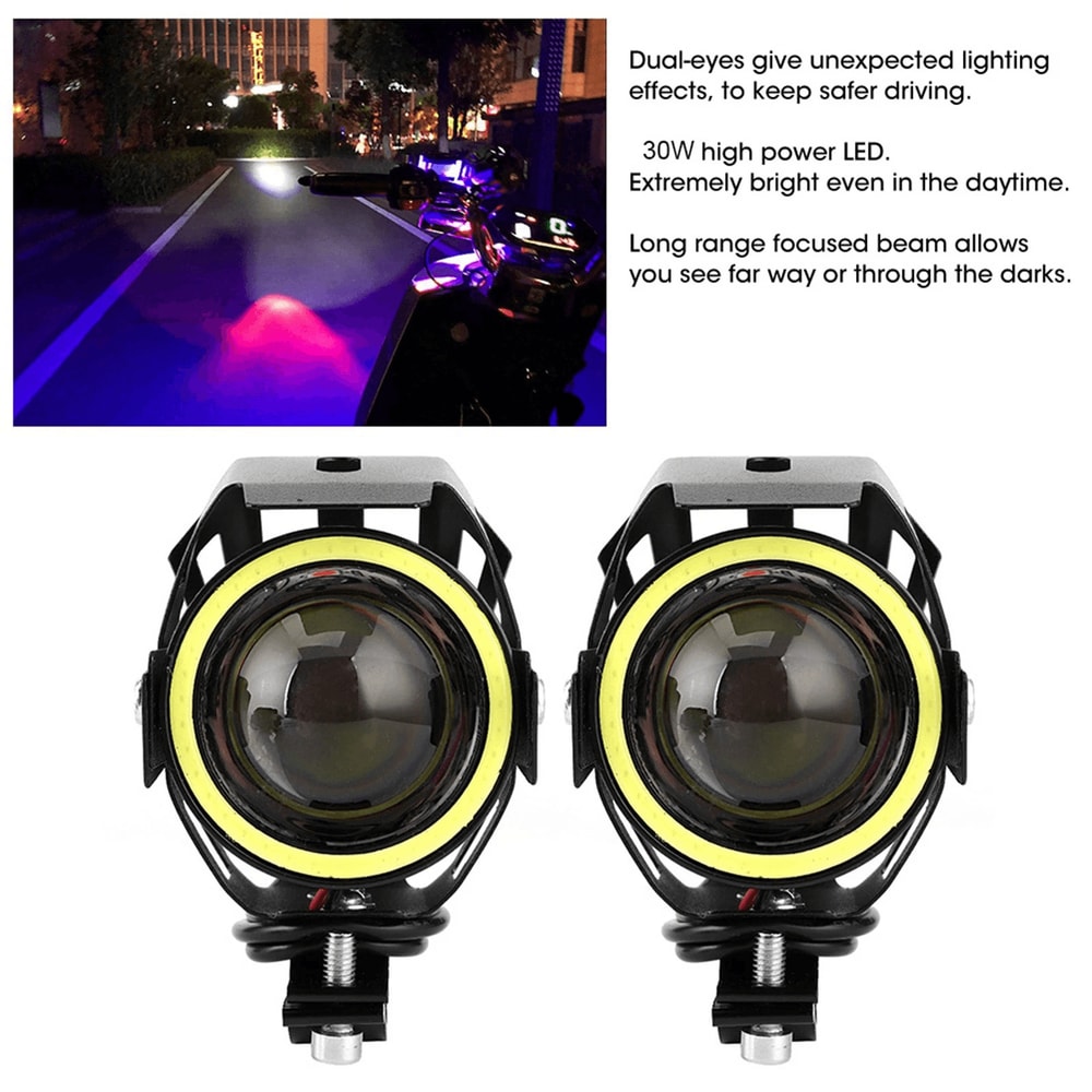 LED Motorcycle Spotligh Waterproof Headlamps 11