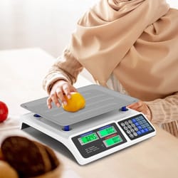 price computing scale with dual lcd displays & rechargeable battery efficient pricing solution for businesses