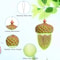 Metal Acorn Wild Bird Feeder Outdoor Hanging Dispenser For Garden Yard Durable Decorative 3