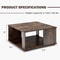 Industrial Coffee Table With Ample Storage Retro Side Or Tea Table In Brown 7