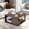 Industrial Coffee Table With Ample Storage Retro Side Or Tea Table In Brown 8