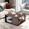 Industrial Coffee Table With Ample Storage Retro Side Or Tea Table In Brown 8