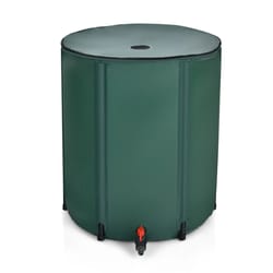 60 gallon portable rain barrel with spigot filter & collapsible tank