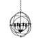 Costway Light Metal Pendant Chandelier With Pivoting Interlocking Rings Stylish Modern Lighting 1