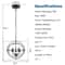 Costway Light Metal Pendant Chandelier With Pivoting Interlocking Rings Stylish Modern Lighting 3