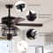 Ceiling Fan With Lights Reversible Blades Pull Chain Control For Living Room 1
