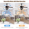 Ceiling Fan With Lights Reversible Blades Pull Chain Control For Living Room 5