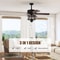 Ceiling Fan With Lights Reversible Blades Pull Chain Control For Living Room 6