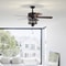 Ceiling Fan With Lights Reversible Blades Pull Chain Control For Living Room 0