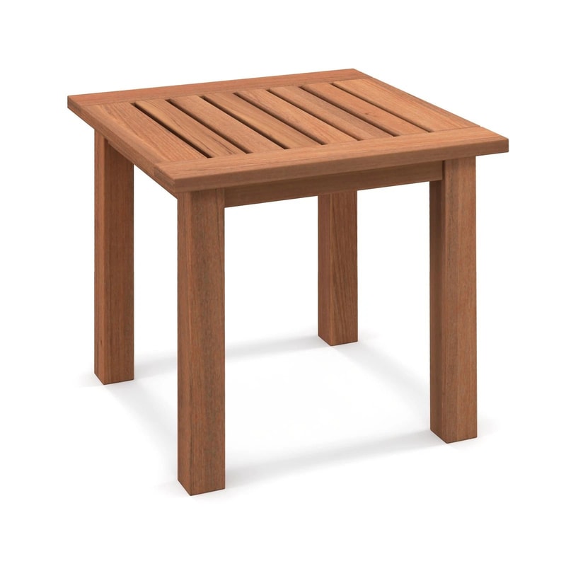 Patio Side Table All Weather Outdoor Hardwood End Table For Garden Or Bistro 1