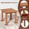 Patio Side Table All Weather Outdoor Hardwood End Table For Garden Or Bistro 2