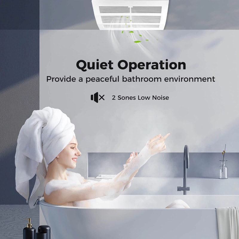 200 CFM Bathroom Exhaust Fan For Energy Efficient Bath Ventilation Solution 5