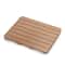 Waterproof Non Slip Slatted Bath Mat Easy To Clean Stylish Brown Shower Mat 9