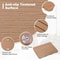 Waterproof Non Slip Slatted Bath Mat Easy To Clean Stylish Brown Shower Mat 1