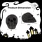 Ceramic Fireproof Fire Pit Skull Reusable Black Gas Fire Pit Accessory 10