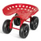 Heavy Duty Rolling Garden Cart With Adjustable Height 360 Swivel Seat 9